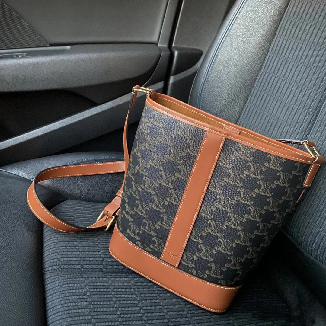 95新 Celine/思琳 老花水桶包