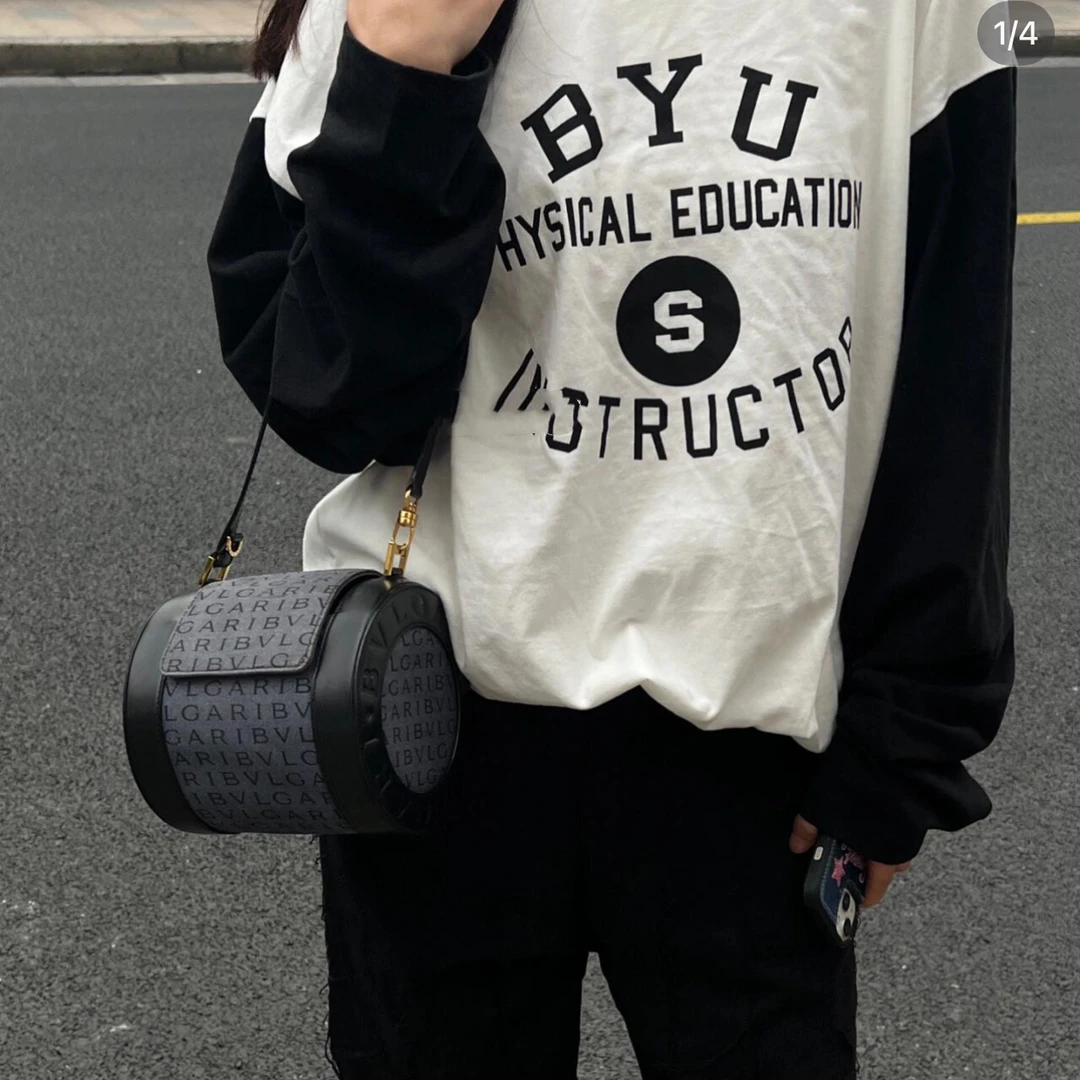 95新 BVLGARI/宝格丽 单宁单肩包xw