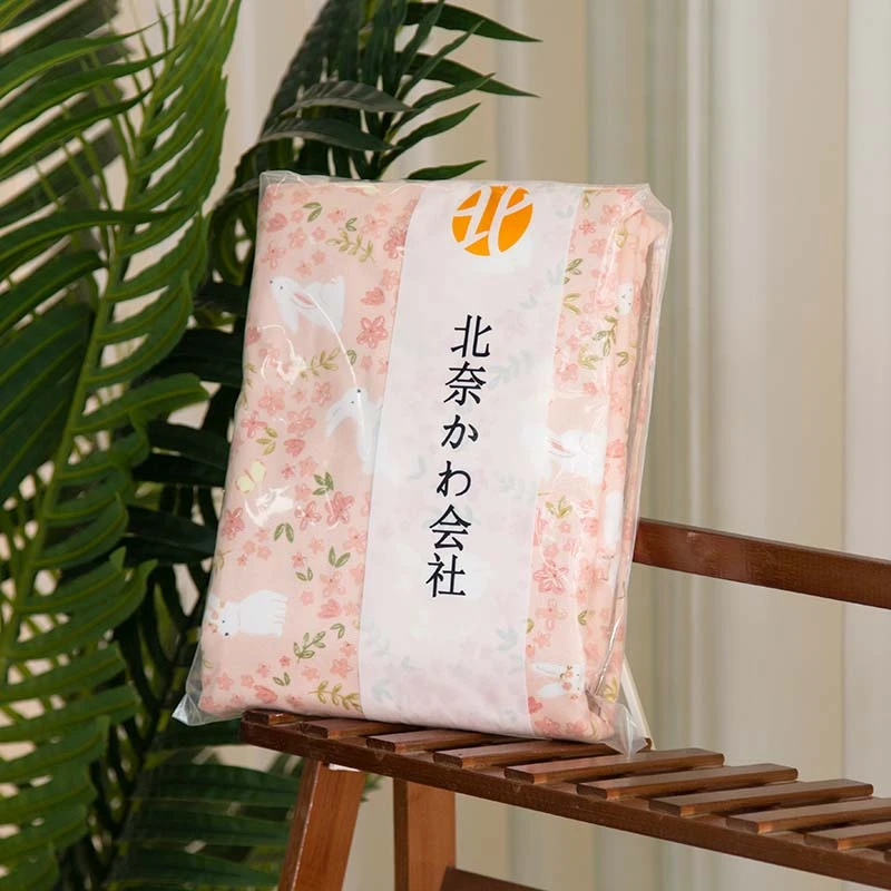 【北奈かわ会社】有氧双层纱加大床单 200*220 花环兔