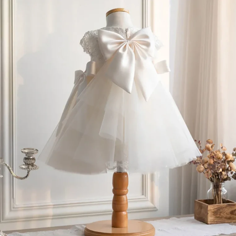 周岁礼服花童公主儿童新款演出服女童宝宝蕾丝连衣裙1-2岁生日夏