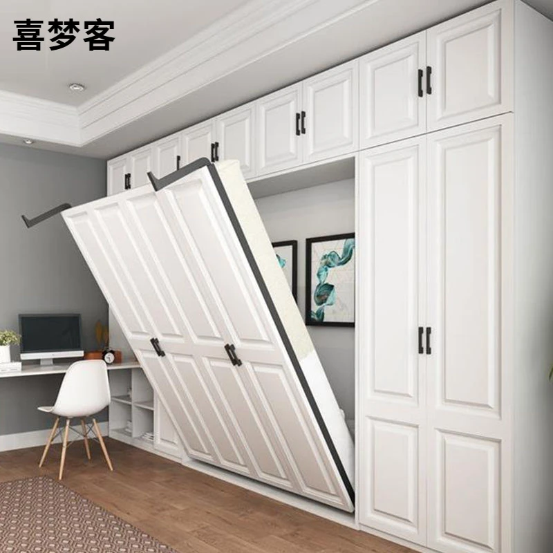 多功能隐形床午睡墨菲床单人双人床衣柜一体折叠床定制小户型墙床