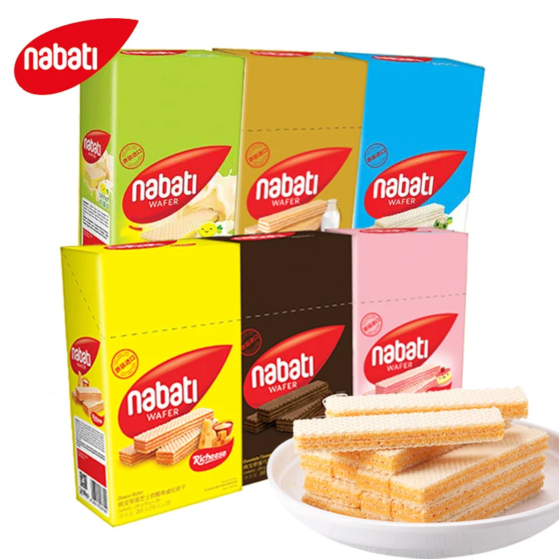 【粉丝福利】印尼纳宝帝nabati威化饼干芝士巧克力奶酪聚餐零食