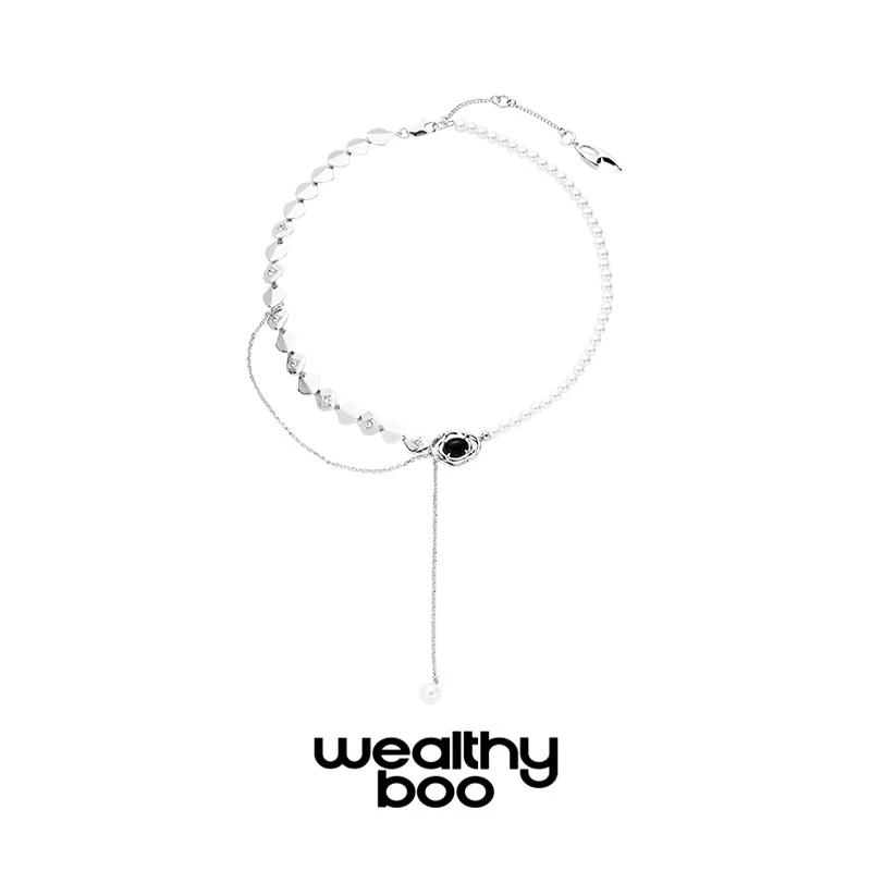 WEALTHYBOO/威茨堡 合金项链 游龙惊梦龍麟珍珠项链新国潮配饰