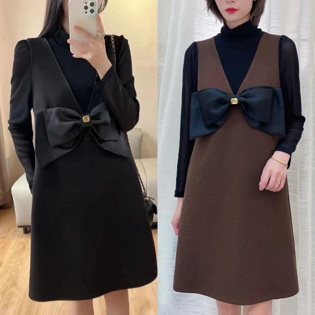 99612香港素街新款中长款设计感连衣裙