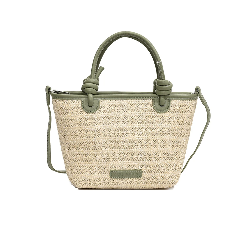 手提编织包2025夏季新款沙滩单肩斜跨时尚百搭大容量高颜值通勤