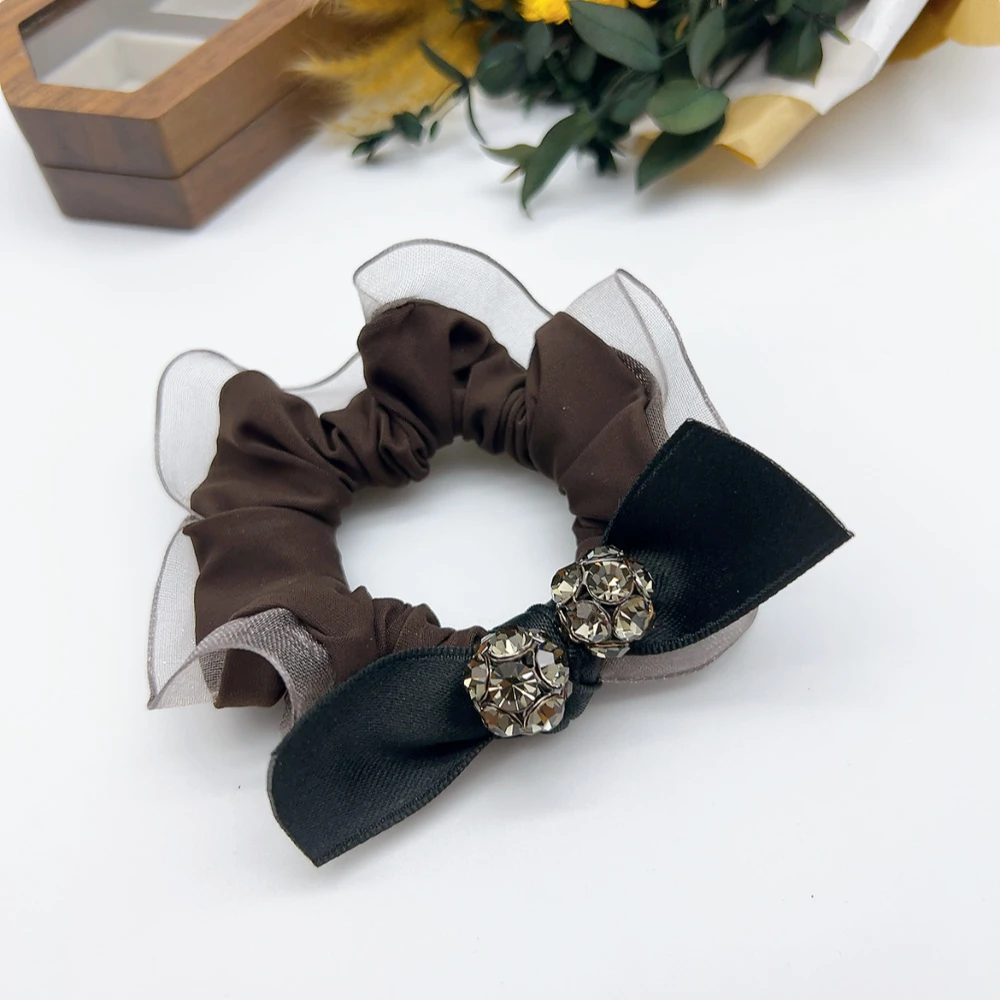 01466 好啊商店 水J球发圈-咖色 直径8cm