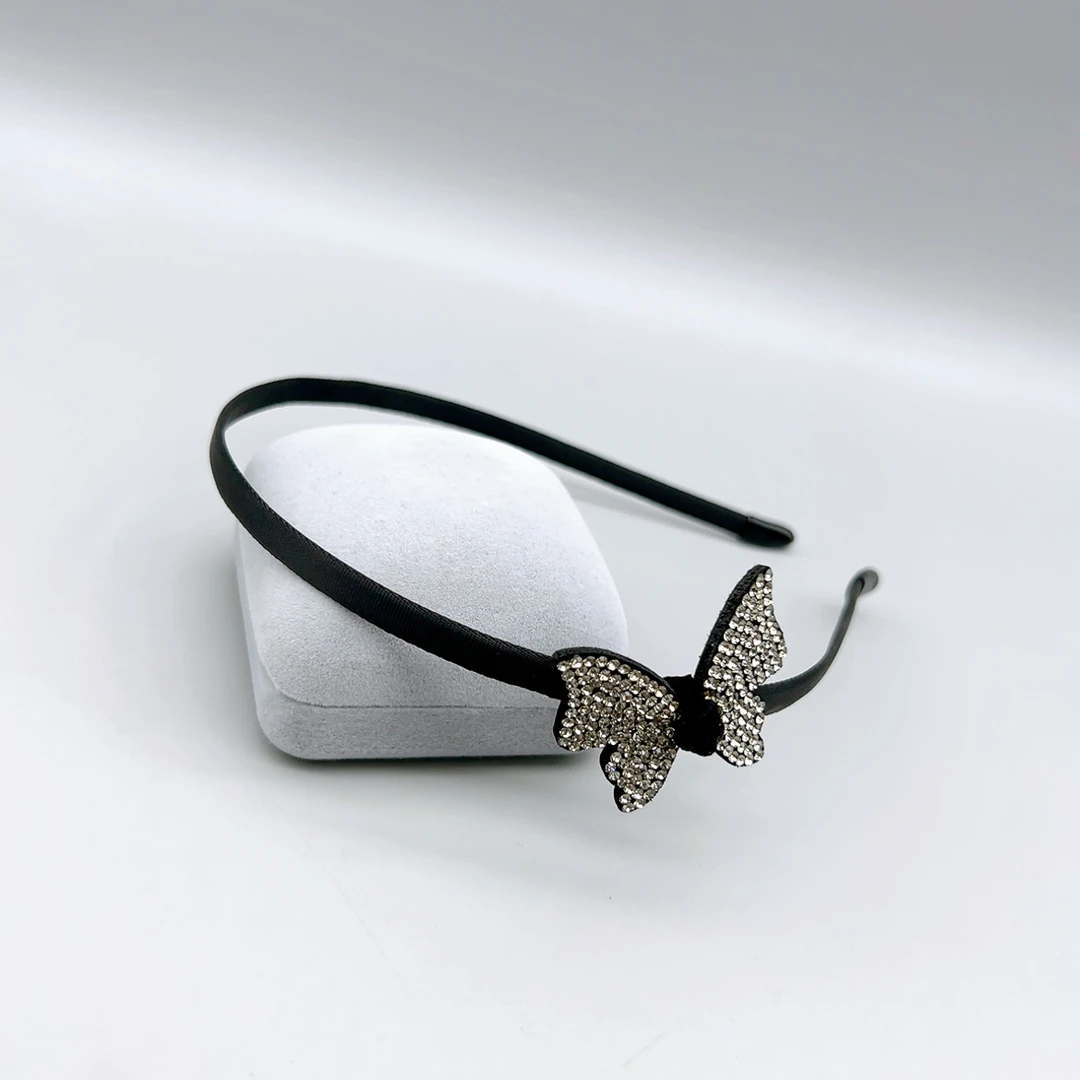 49019 好啊商店 手工水J发箍 灰色蝴蝶