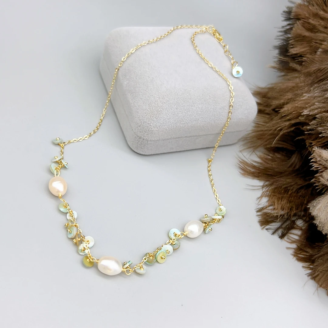 铜合金仿珍珠项链  48276 好啊商店 竹韵珍珠项链 41+4cm