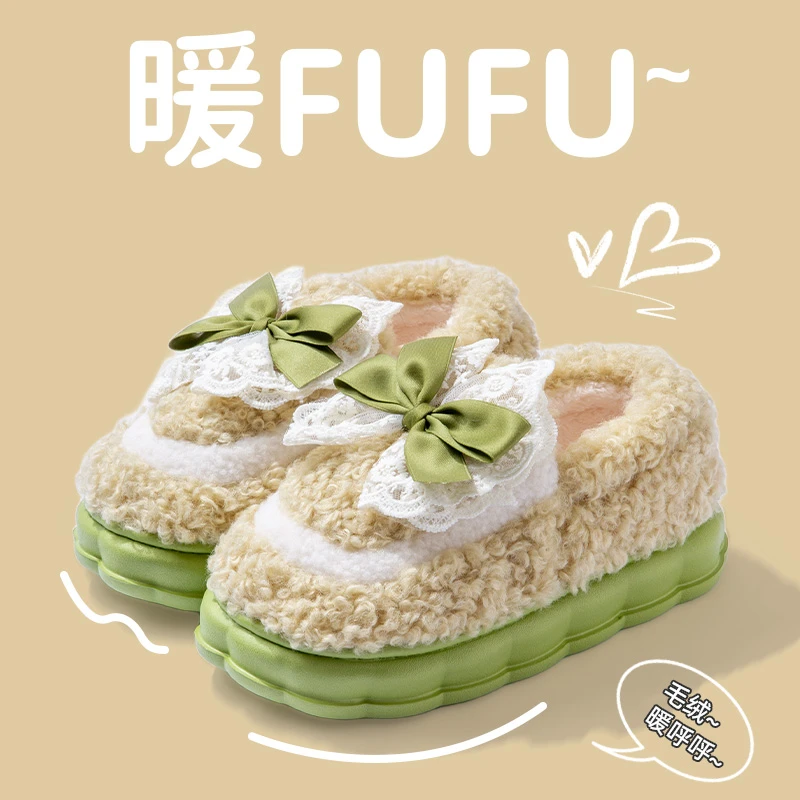 新款包跟棉鞋女情侣秋冬季外出保暖加绒室内家居防滑厚底棉拖鞋男