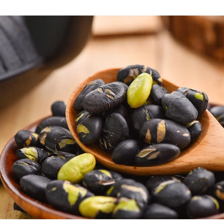 新疆西域皇后绿芯香酥炒黑豆休闲零食散装开袋即食500g包邮