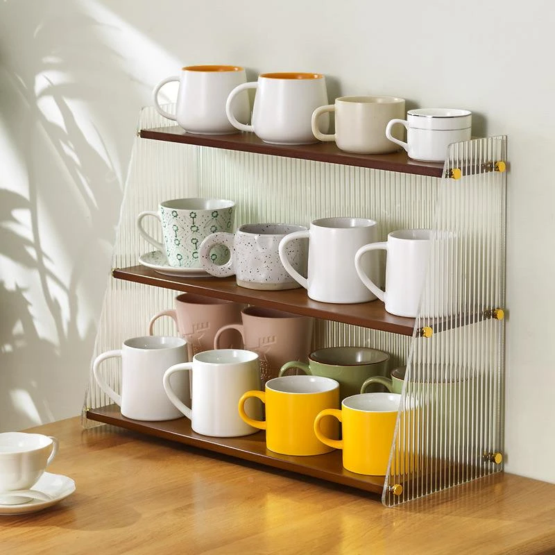 【新疆包邮】日式桌面餐边柜厨房储物柜台面碗柜置物架橱柜边柜