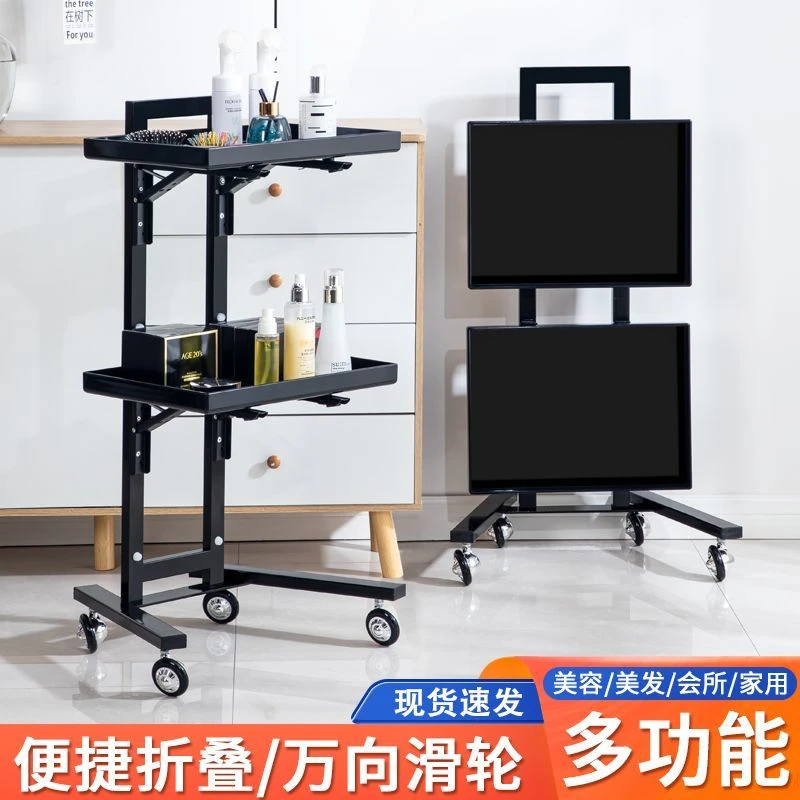 发廊专用移动理发烫染车工具车美容美发工具推车网红折叠手推车