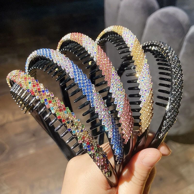 发箍女洗脸用压发简约头箍卡子带齿防滑发夹头窟