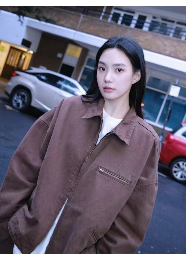 sp设计师做旧水洗棉牛仔夹克外套AW241010