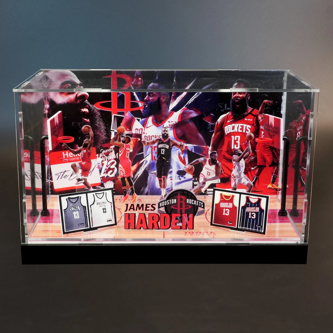 哈登精品摆件手办生日礼物送男友运动运动高档黑色磨砂球迷展示