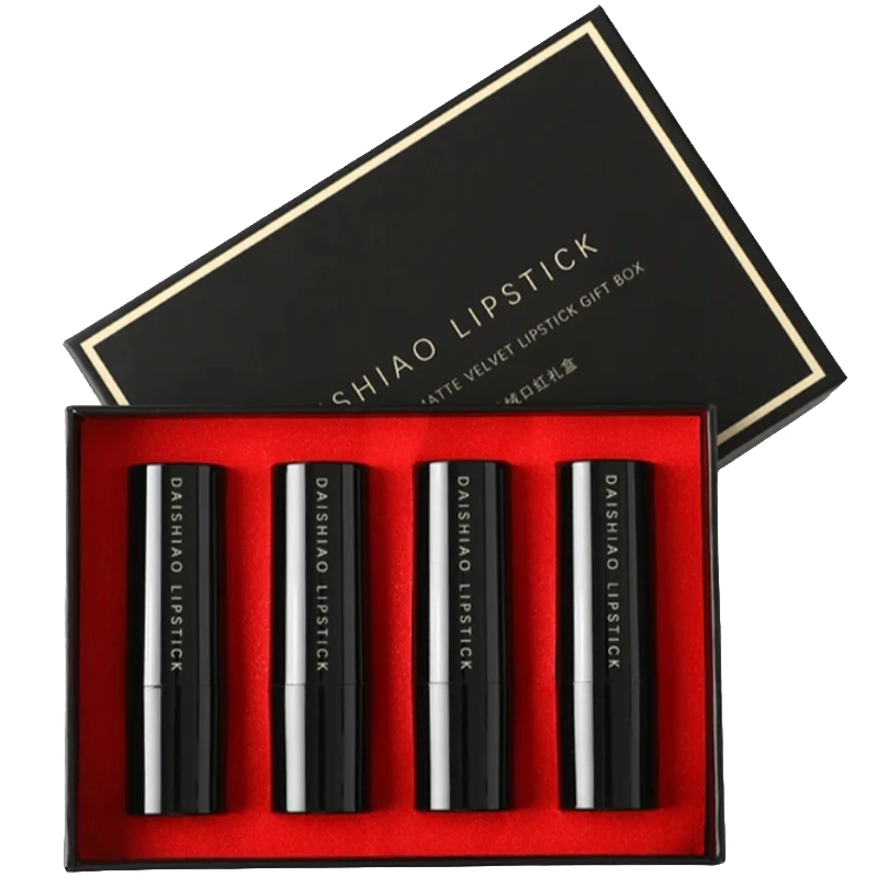 黛诗澳哑光丝绒保湿显白礼盒装不掉色【拍一发四】十十品牌小样口红