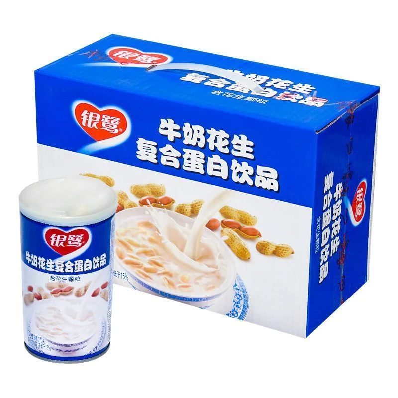 7月银鹭360g*12罐牛奶花生整箱代餐早餐学生速食营养健康美味