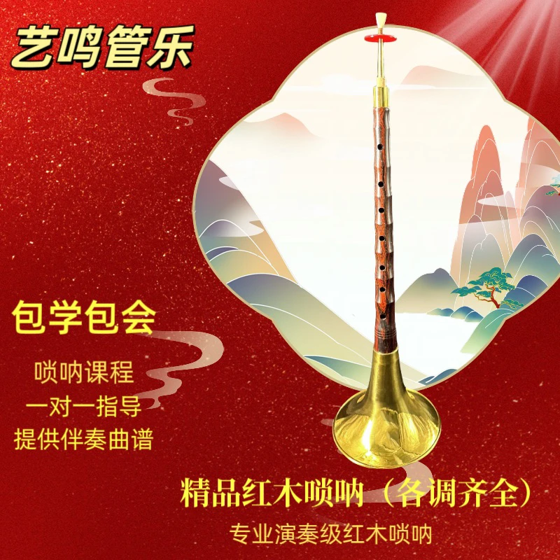 专业演奏级唢呐 红木唢呐 音准好 音色通透，专业人士推荐唢呐。