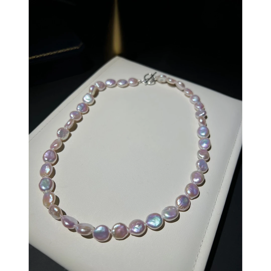 JUNMU小算盘巴洛克珍珠项链女气质百搭锁骨链颈链多样性发货发一