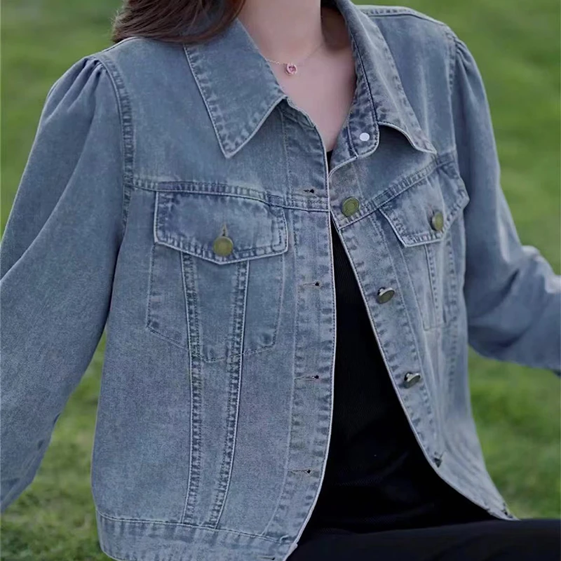 2025早春新款韩版复古休闲牛仔女外套百搭减龄网红洋气炸街女装潮