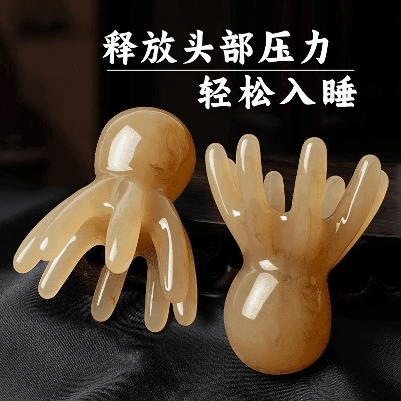 按摩梳子头部经络疏通拨筋棒章鱼梳洗头皮点穴疏通痒痒挠按摩神器
