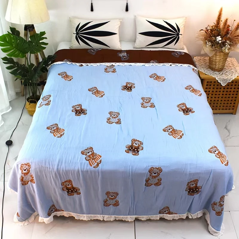 5斤【玩具熊】200/230双人棉柔泡芙被春秋被