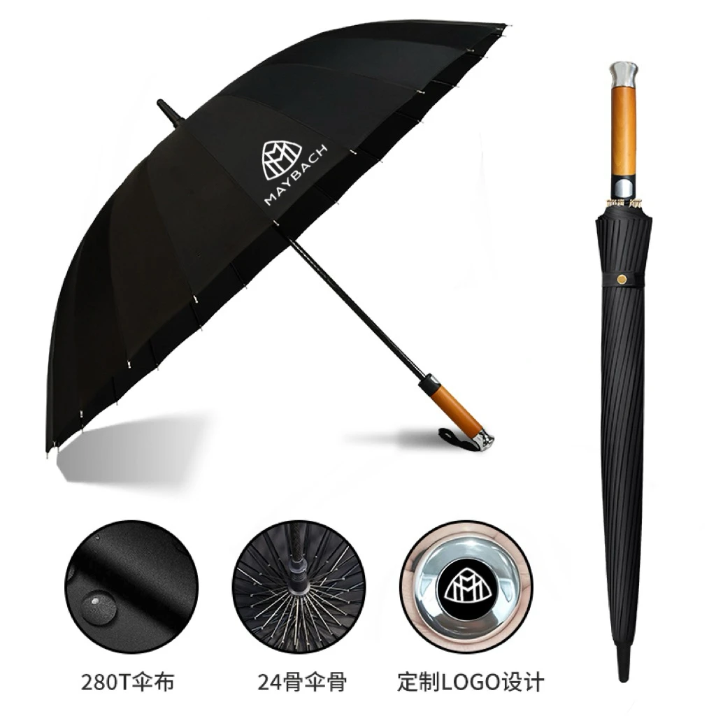 奔驰迈巴赫GLS480/S680汽车雨伞全自动折叠伞超大长柄礼品伞原厂