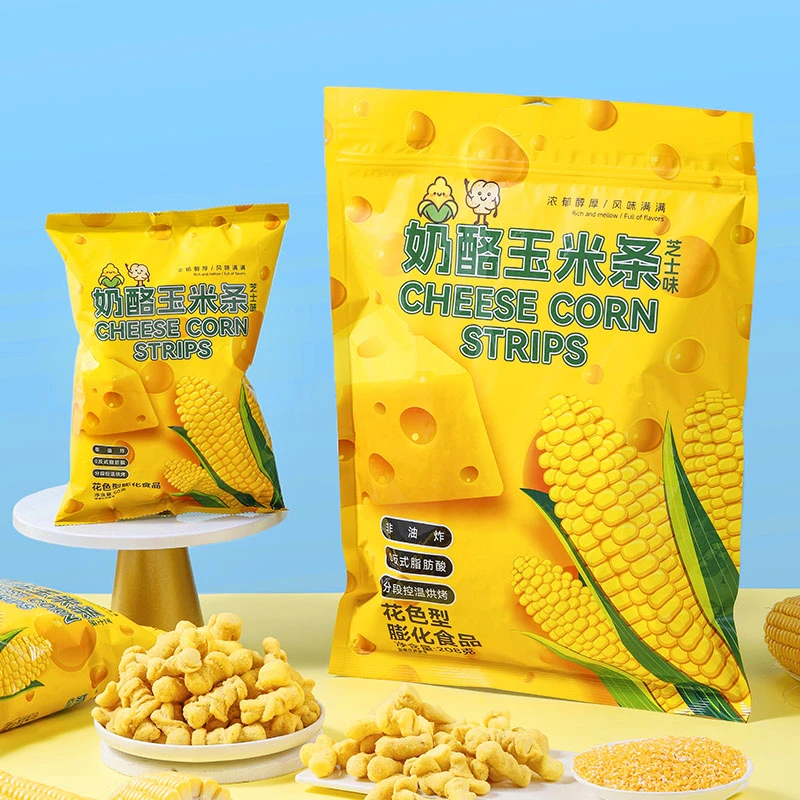 奶酪玉米条浓浓芝士味休闲零食玉米条花膨化食品解馋好吃独立包装