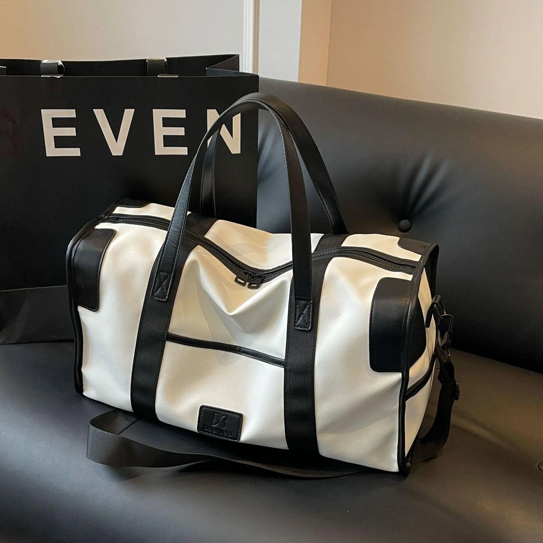 探屿高级手提包商务短途行李袋行李包干湿分离大容量斜挎登机包潮