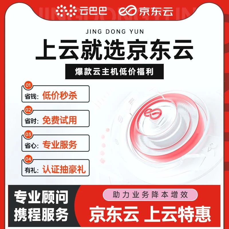 京东云轻量云服务器专业远程控制办公网站程序部署挂千牛独立IP