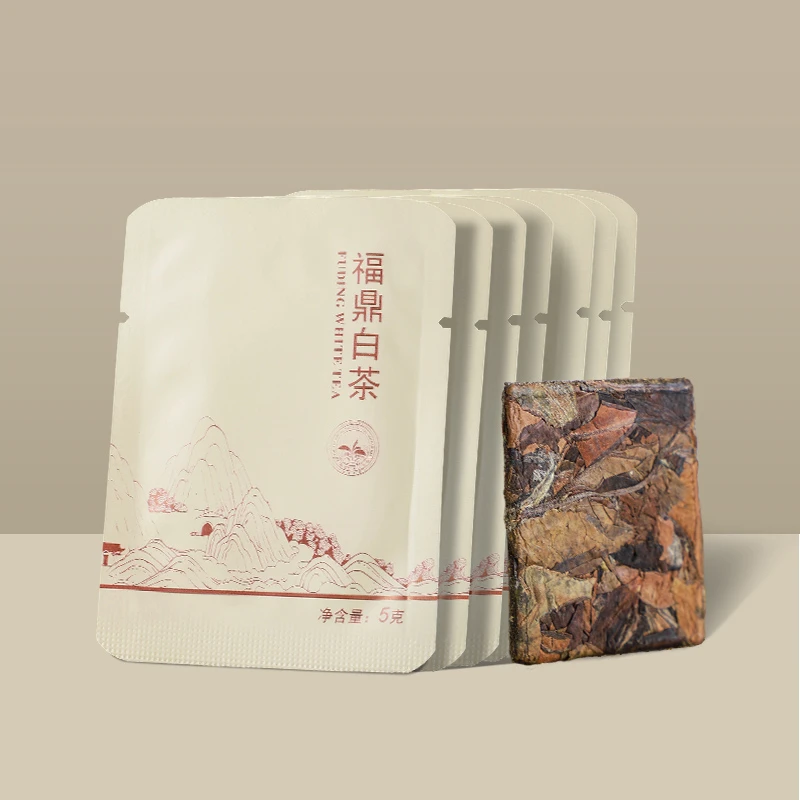【好茶推荐】2019福鼎寿眉饼干茶便携小方片试饮试喝寿眉白茶小包装