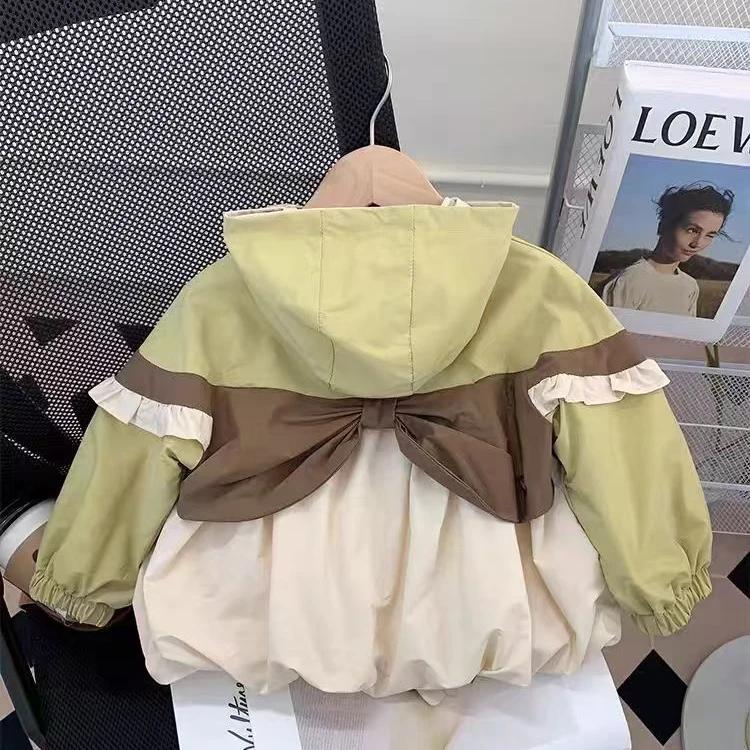 女童外套秋装新款儿童上衣洋气小童装韩版连帽外套宝冲锋衣27017