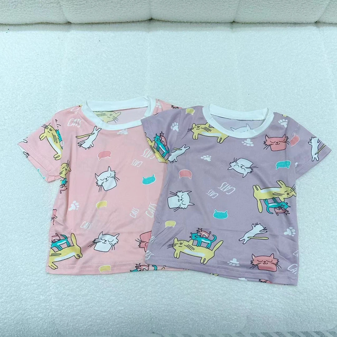 7016短袖卡通女童可爱百搭