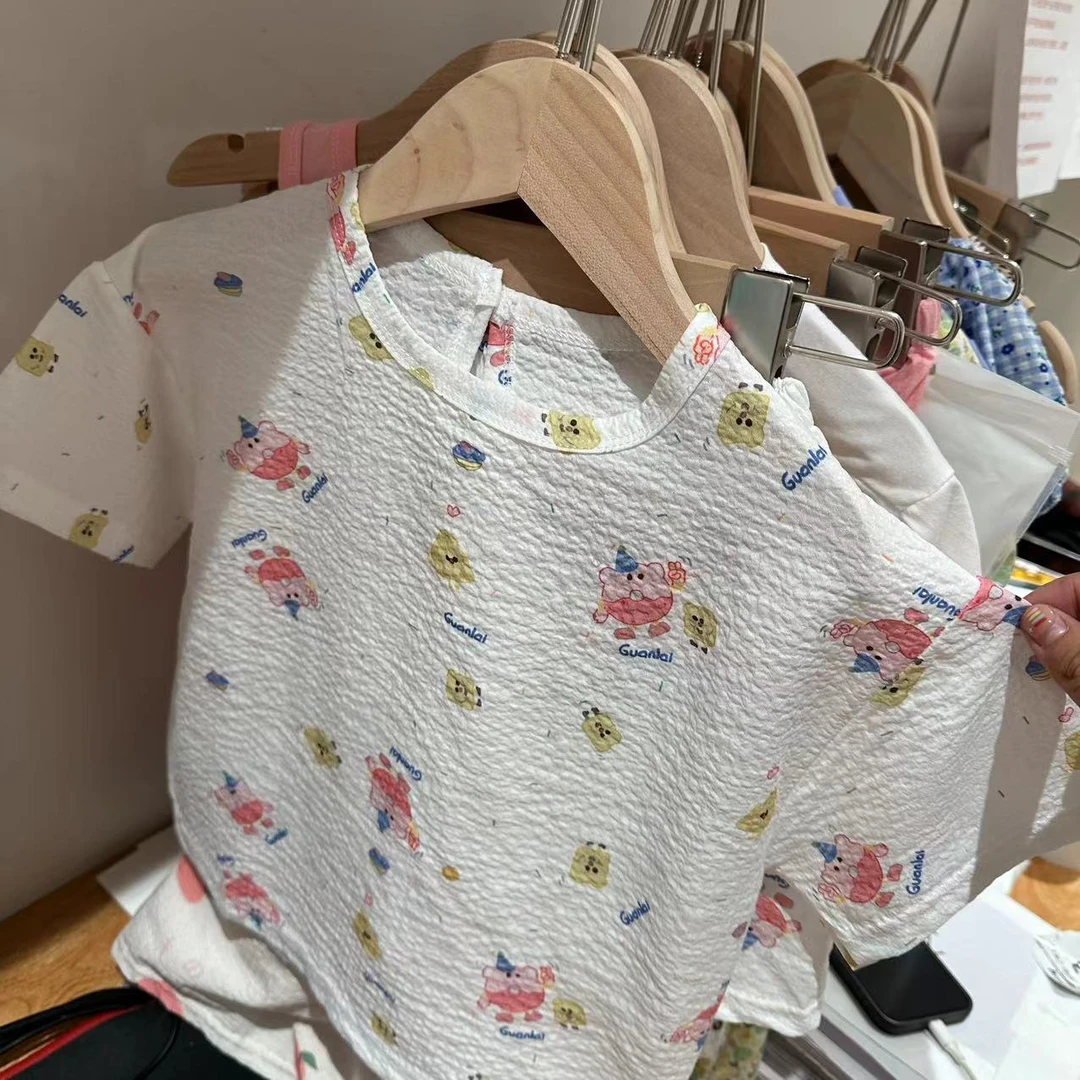 124组合儿童百搭洋气套装裤子短袖