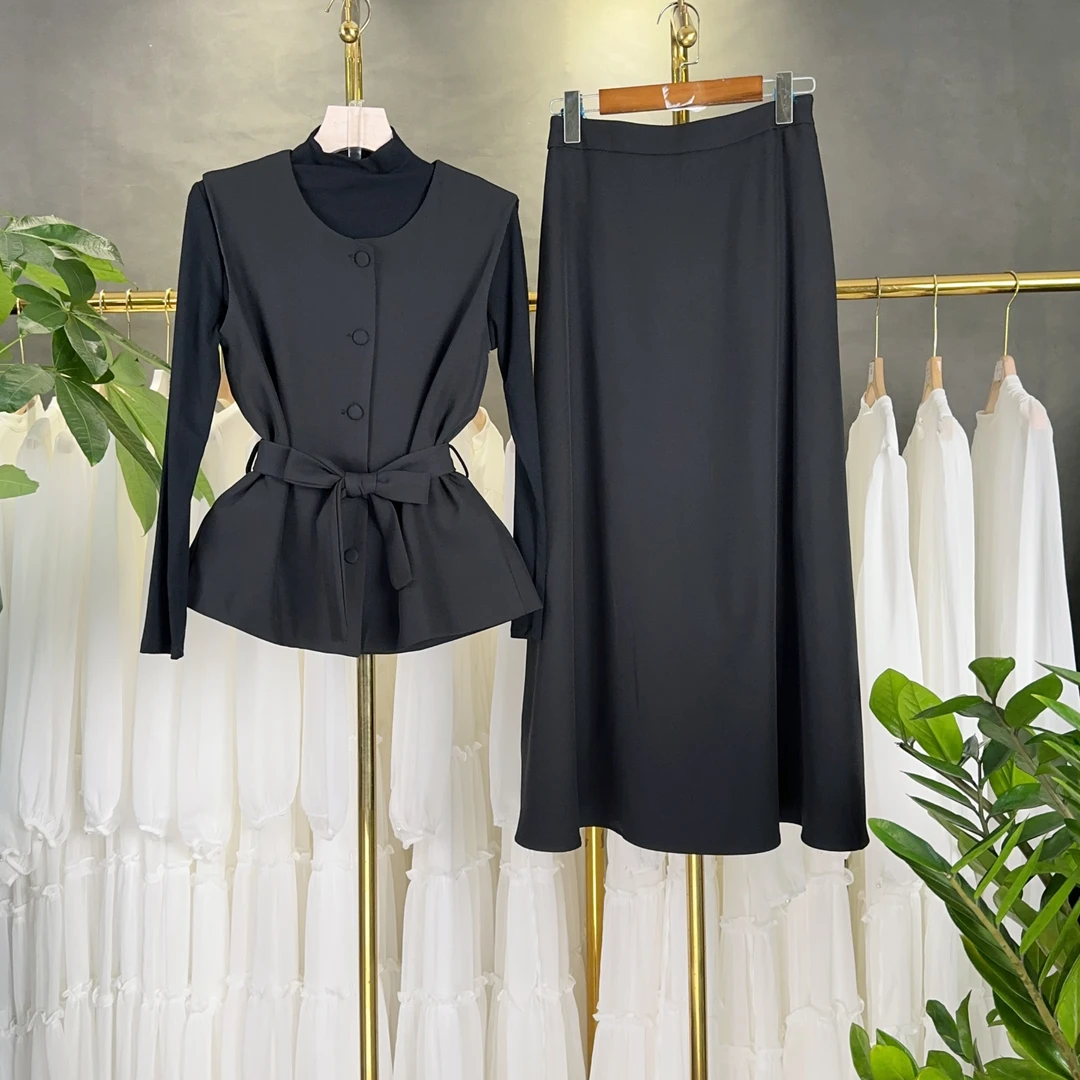 【RG1903】2024年时尚气质百搭减龄显瘦新款小衫休闲裤套装