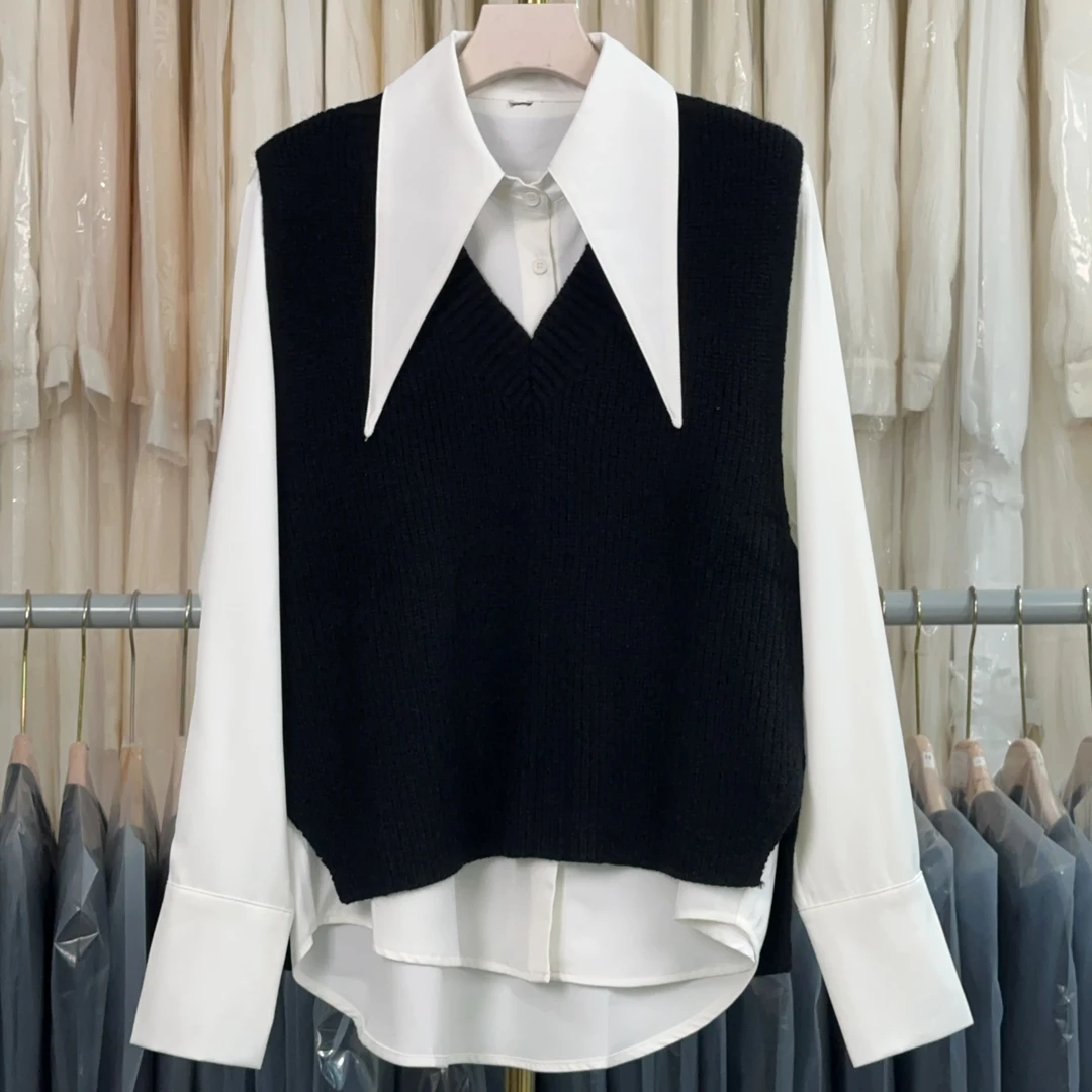 【RG3530】2025年秋冬新款时尚气质百搭减龄显瘦新款小衫