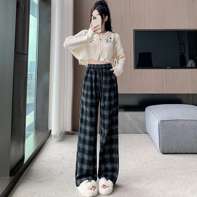 【RG3869】2024年秋冬新款时尚气质百搭减龄显瘦新款休闲裤