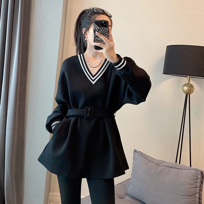 【RG3765】2025年秋冬新款时尚气质百搭减龄显瘦新款小衫