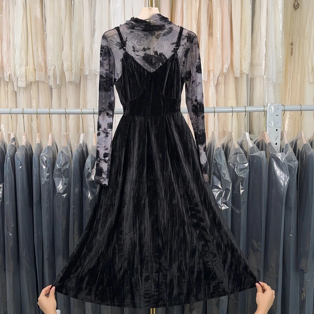 【RG3911】2024年秋冬新款时尚气质百搭减龄显瘦女装连衣裙