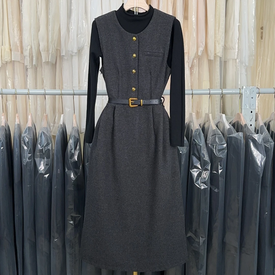 【RG3910】2025年秋冬新款时尚气质百搭减龄显瘦女装连衣裙