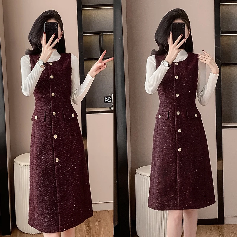 【RG3632】2025年秋冬新款时尚气质百搭减龄显瘦新款连衣裙