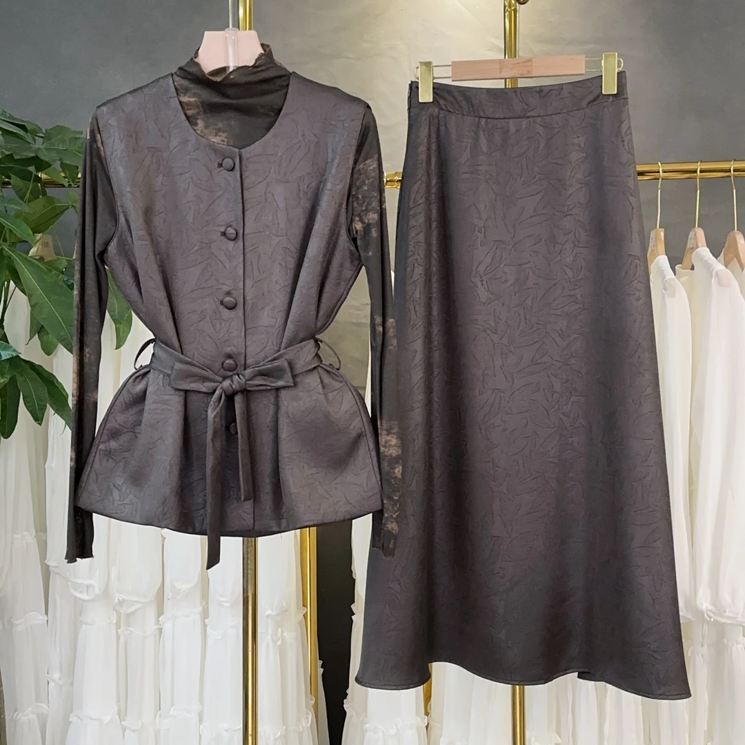 【RG2060】2025年秋冬新款时尚气质百搭减龄显瘦套装