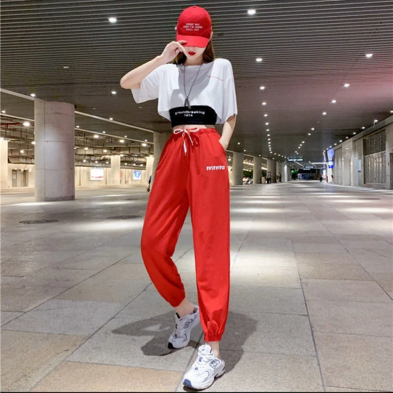 爵士舞蹈服韩版嘻哈风街舞练功服运动健身服时尚演出服三件套女