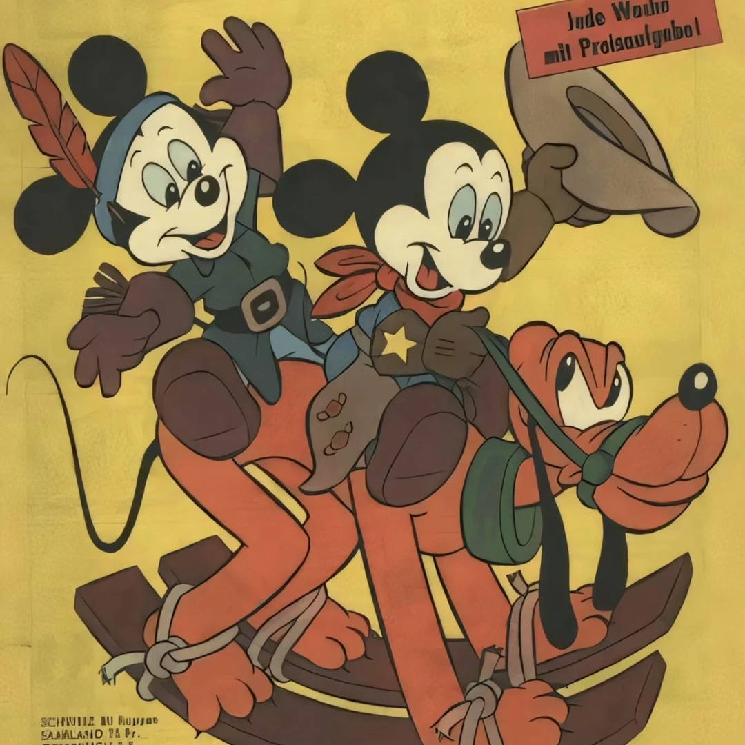 OK STUDIO 【小新牛仔裤】美式复古卡通趣味刺绣牛仔直筒裤子160