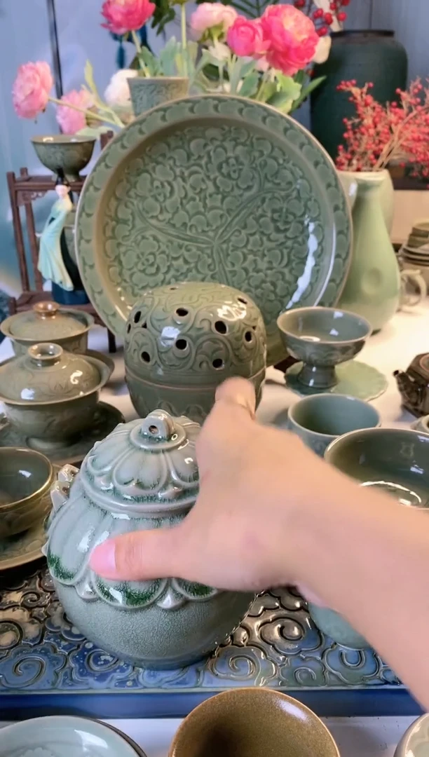 【闪购商品】杯手工冰裂纹茶叶罐1只