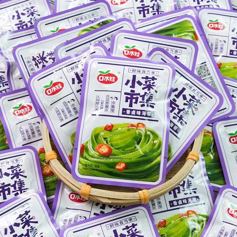 口水娃香卤海带丝开袋即食网红零食小吃凉菜下饭菜香辣爽脆鲜嫩