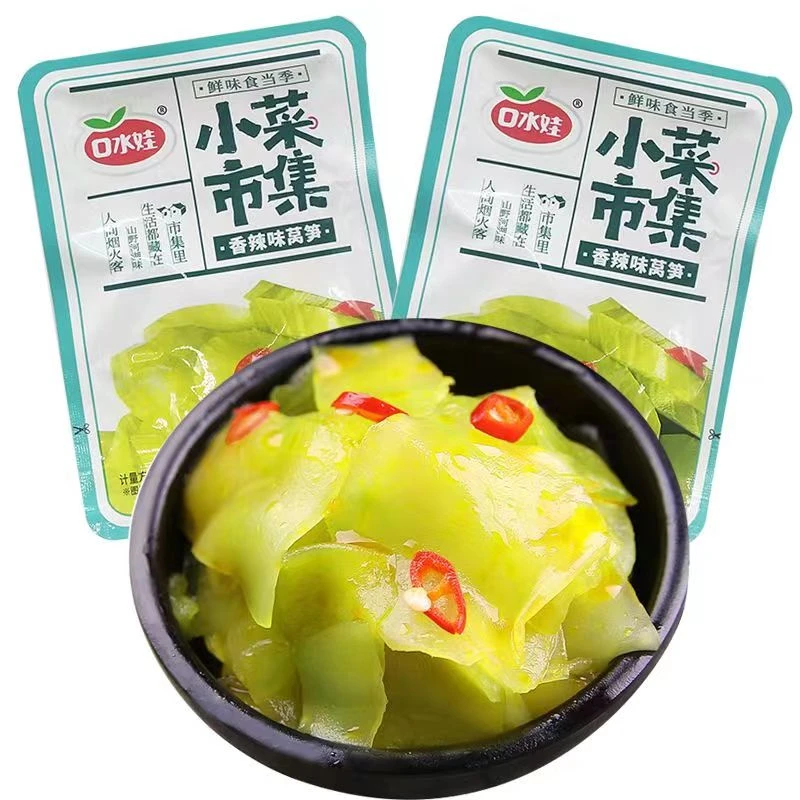 口水娃香辣莴笋片爽脆开胃休闲零食新鲜精选美味莴笋