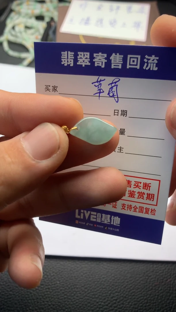 【闪购商品】翡翠颈饰18K金镶嵌20115576