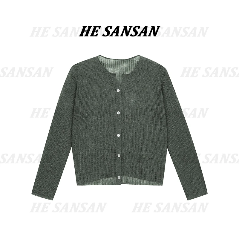 【SANSAN】镂空轻薄气质百搭时尚开衫防晒上衣DY-6856