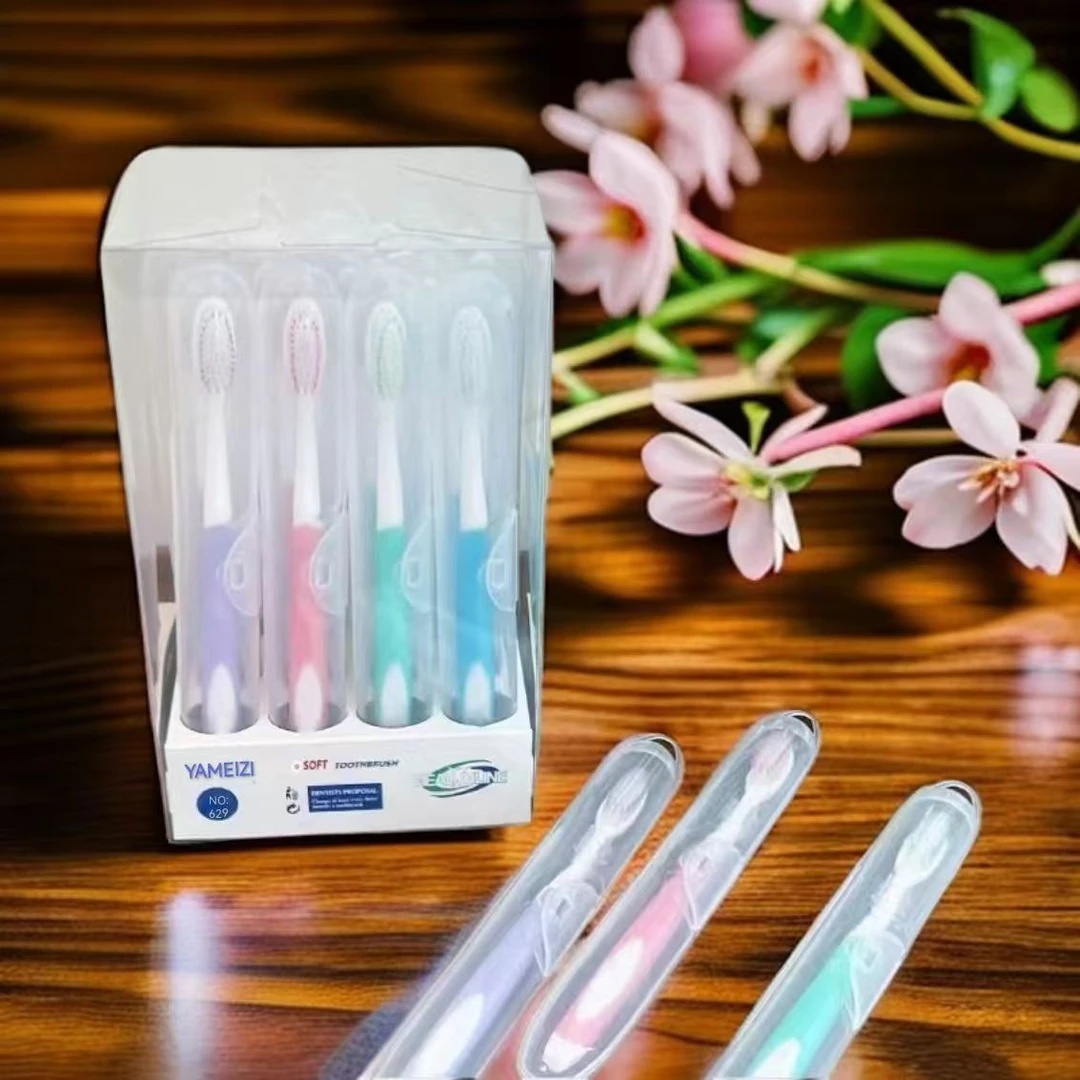 贝菲玛12支独立包装便携软毛牙刷高密度家用护理洁牙刷G